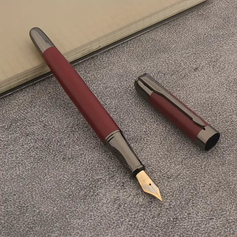 Red, Metal Fountain Pen with M nib