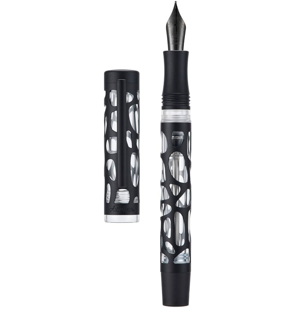 Asvine V169 Vacuum fill pen Black - M nib
