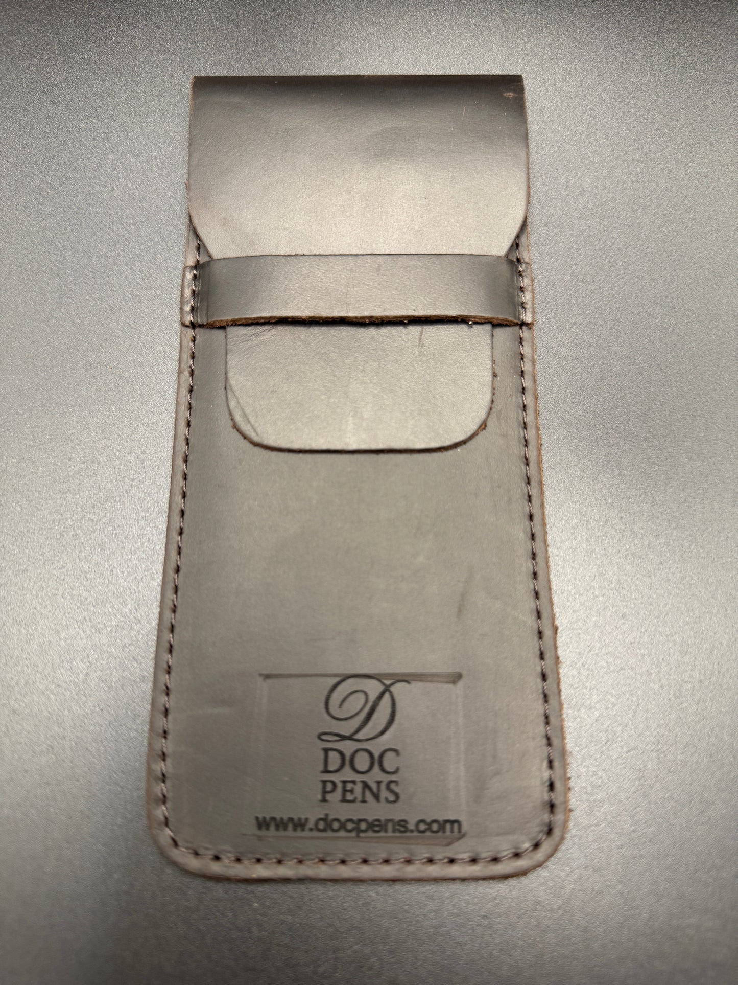 Faux leather black 3 pen sleeve
