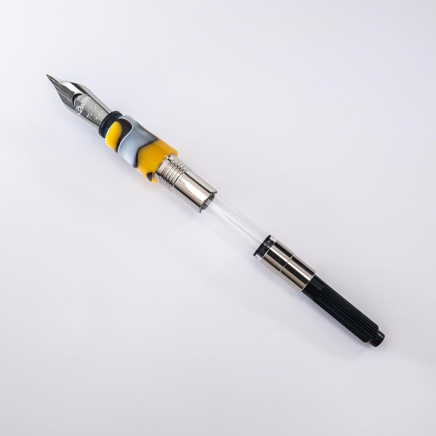 Conklin All American Fountain Pen in Yellowstone – STUB Nib, Unique Yellow, Brown & White Design – Ideal Gift for Professionals & Pen Collectors