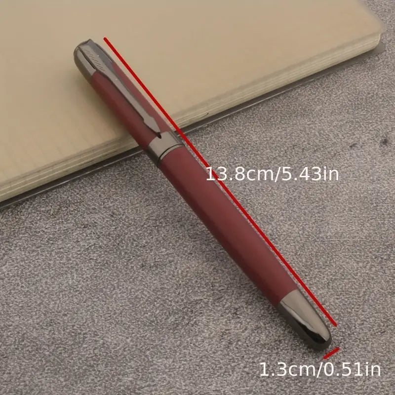 Red, Metal Fountain Pen with M nib