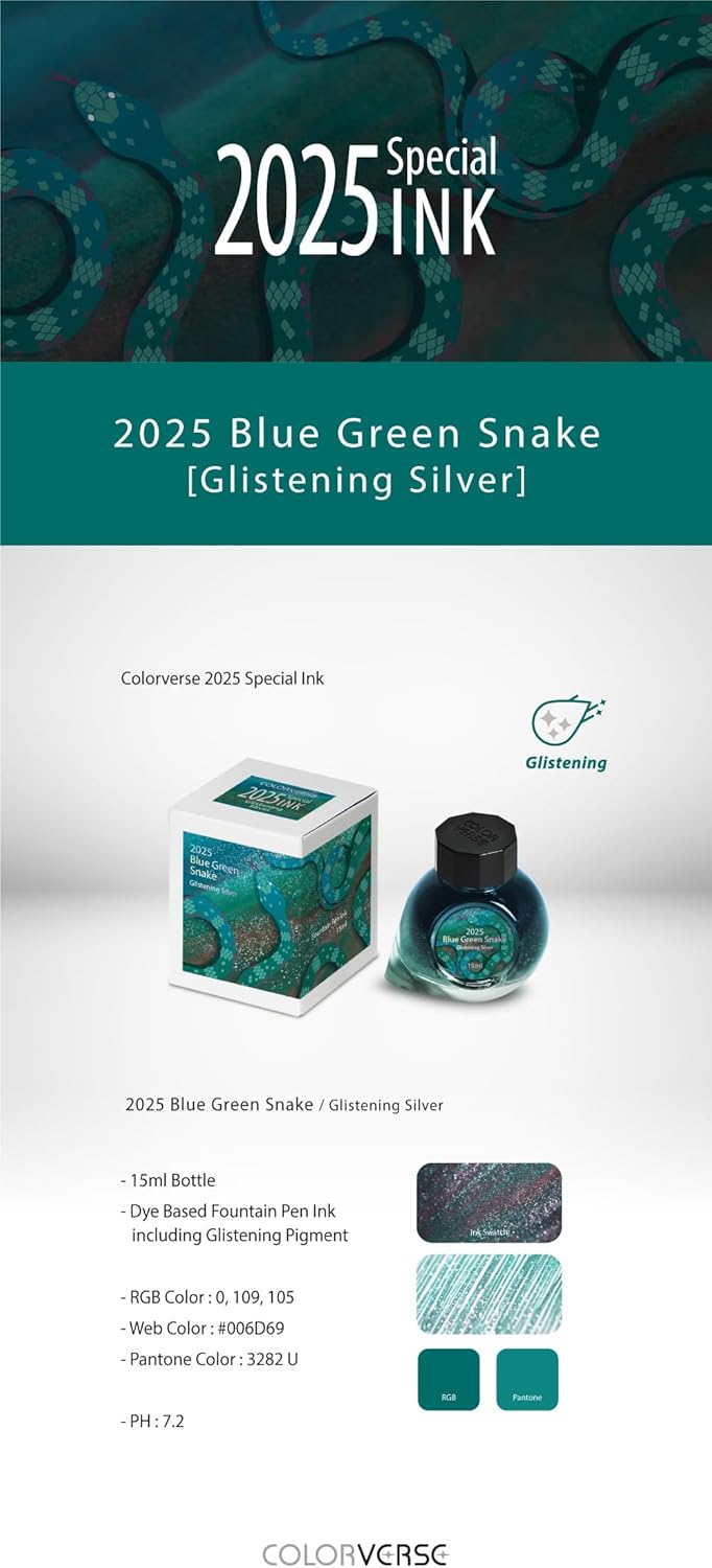 Colorverse Blue Green Snake - 2025 Special Ink, 3 Available Colors