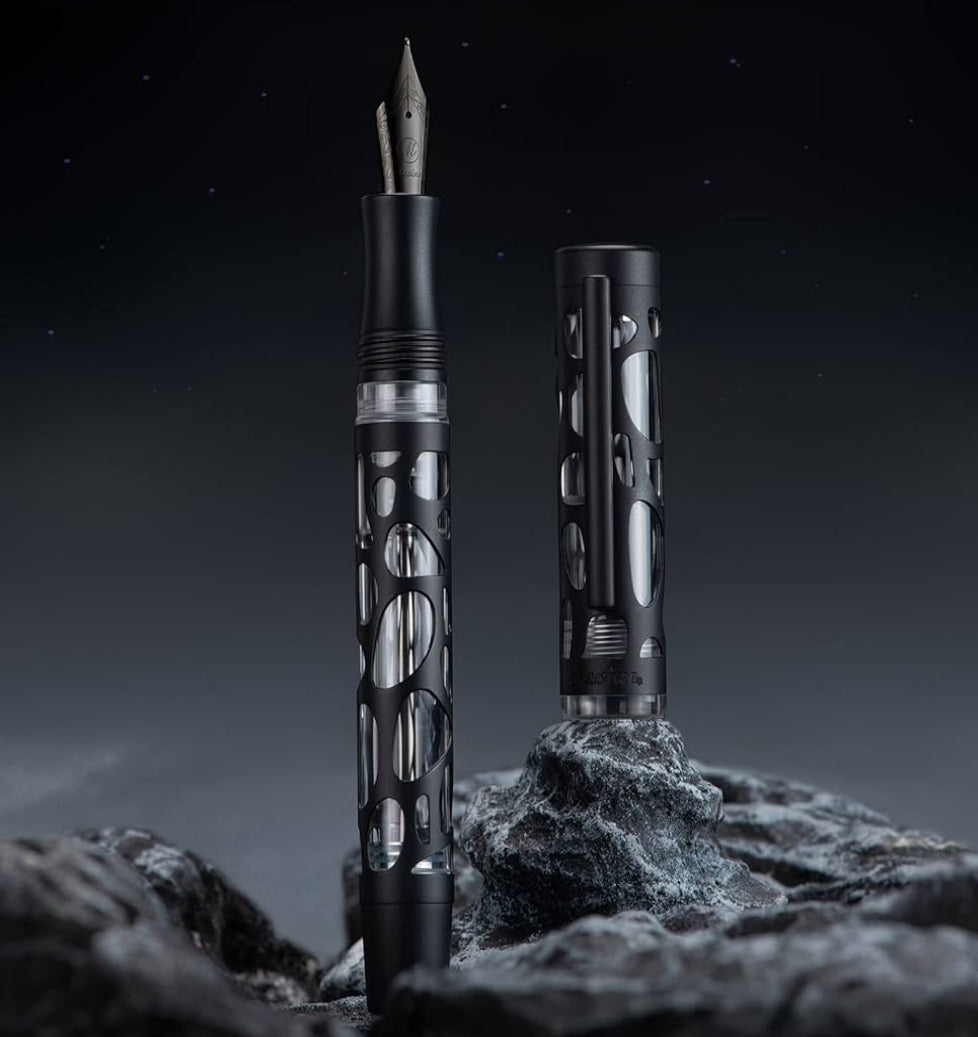 Asvine V169 Vacuum fill pen Black - M nib