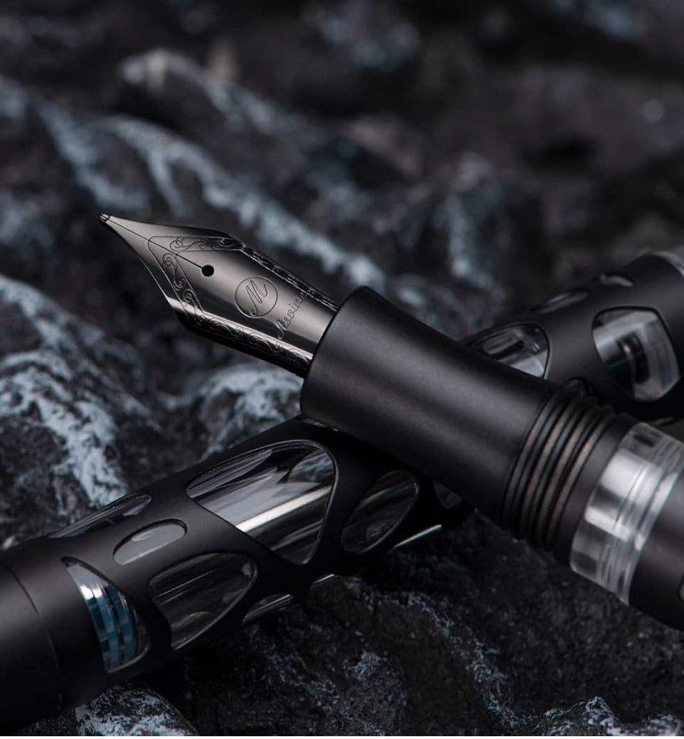 Asvine V169 Vacuum fill pen Black - M nib