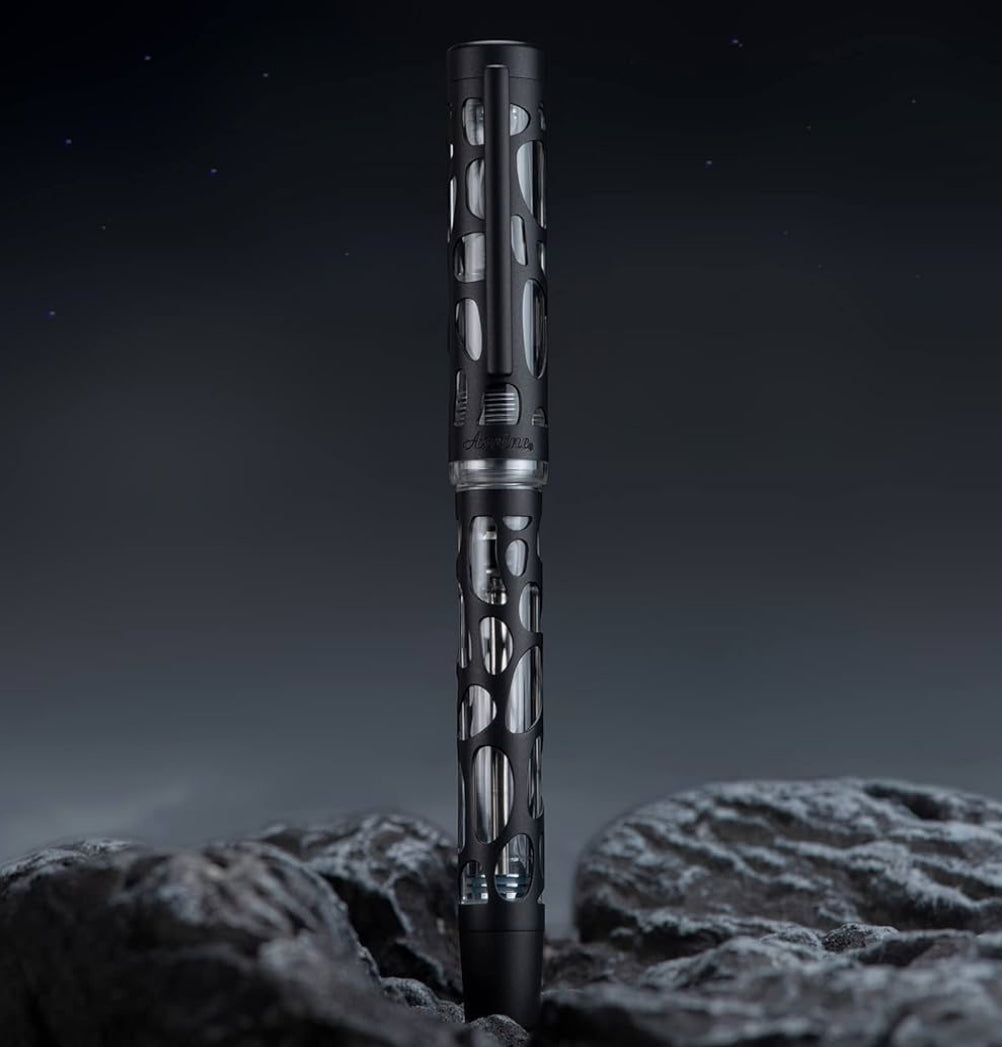 Asvine V169 Vacuum fill pen Black - M nib