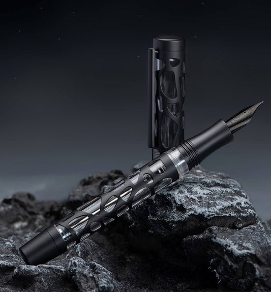 Asvine V169 Vacuum fill pen Black - M nib