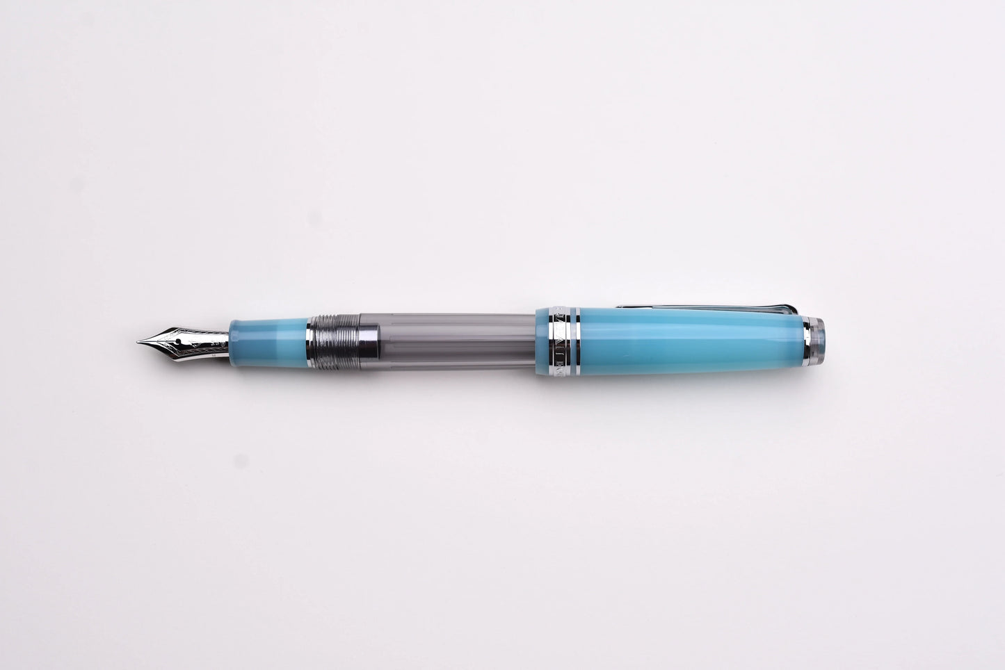 Sailor Pro Gear Slim Fountain Pen in Manyo #2 Series Moss Silver Trim (Special Edition) - 14K Gold
