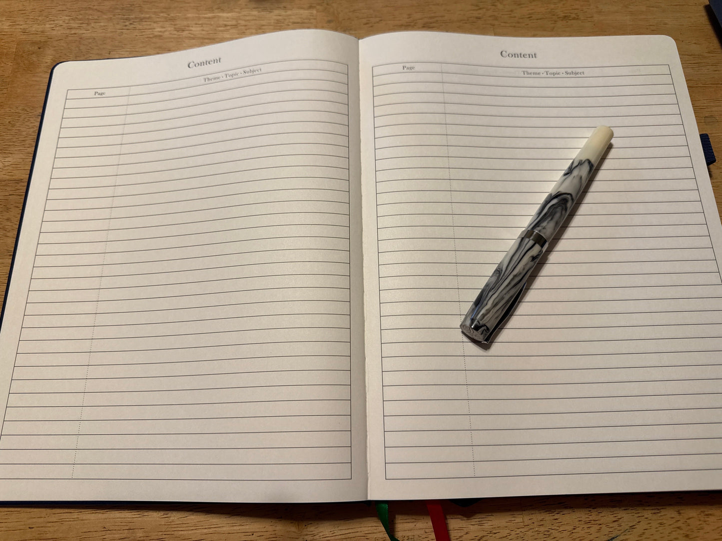 Giant, hard bound leather lined notebook