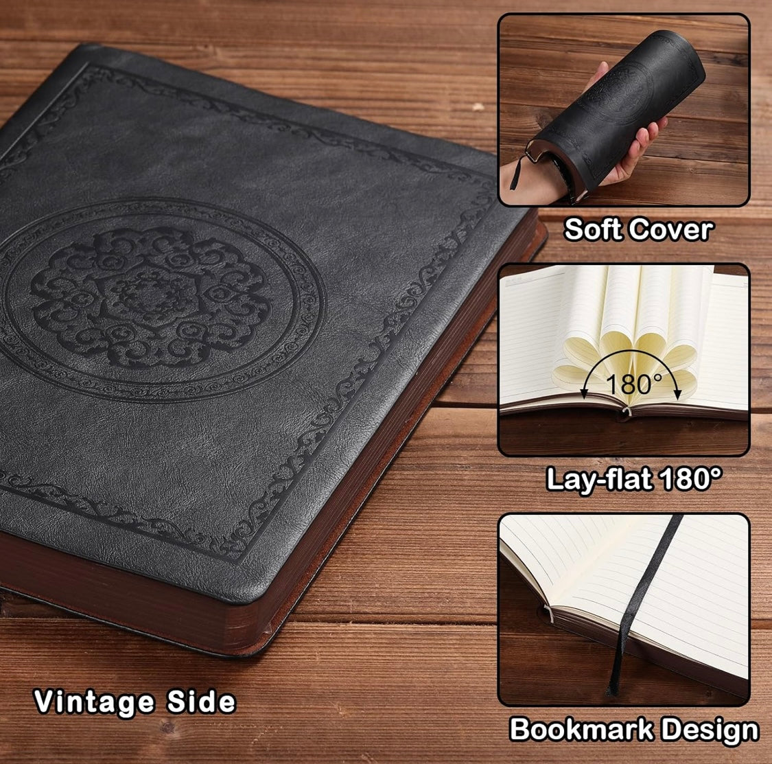 Leather vintage journal notebook