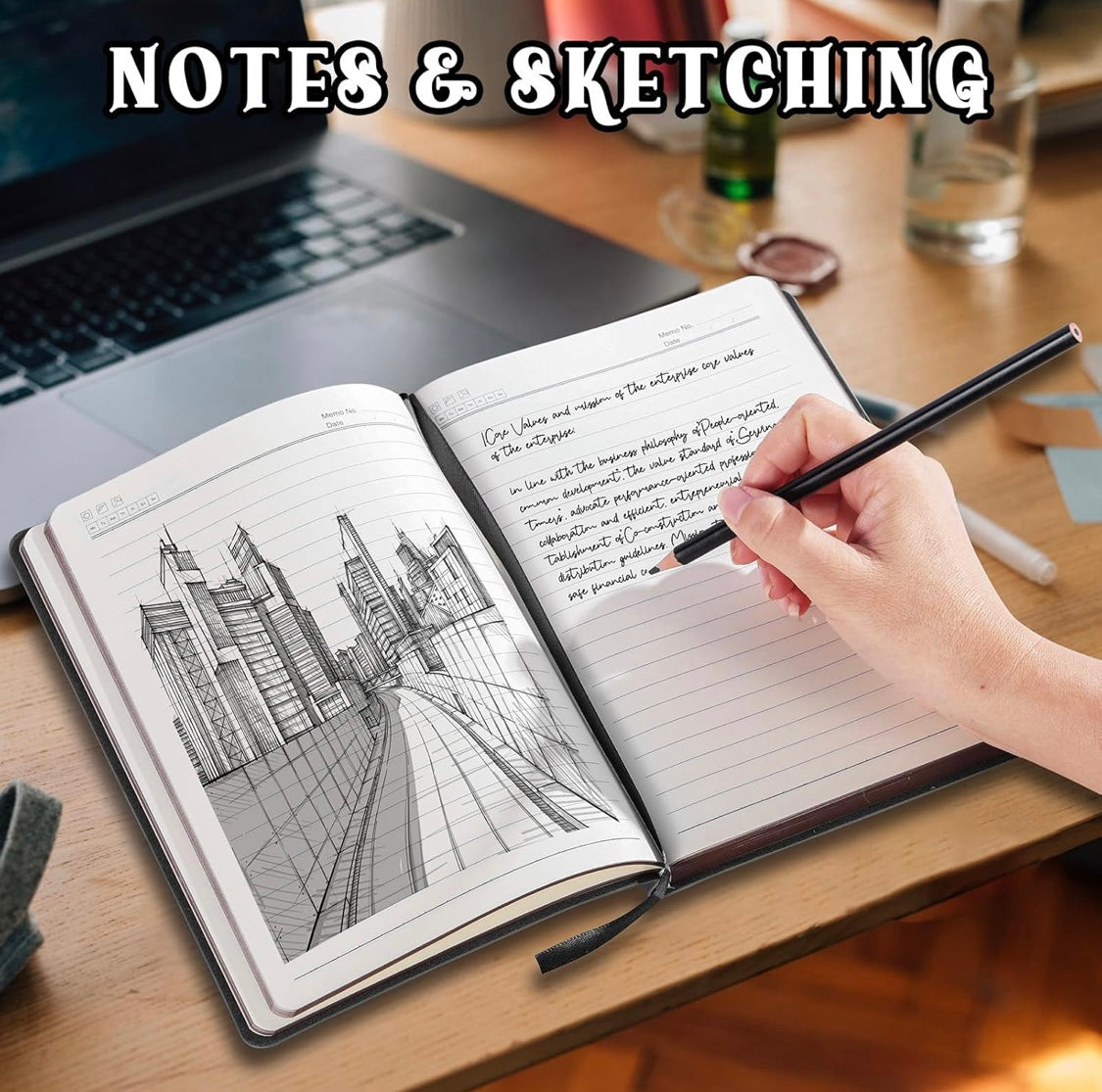 Leather vintage journal notebook