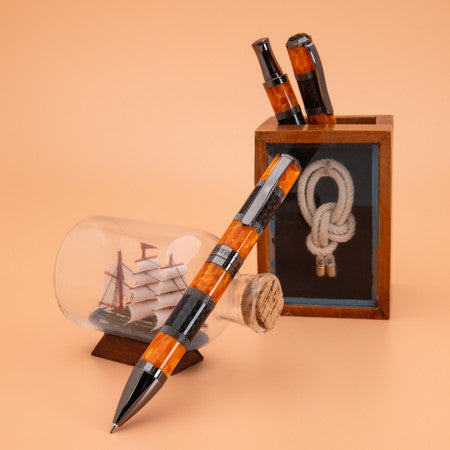 Monteverde USA® Regatta Sport™, Orange Fountain Pen, Full Carbon Fiber