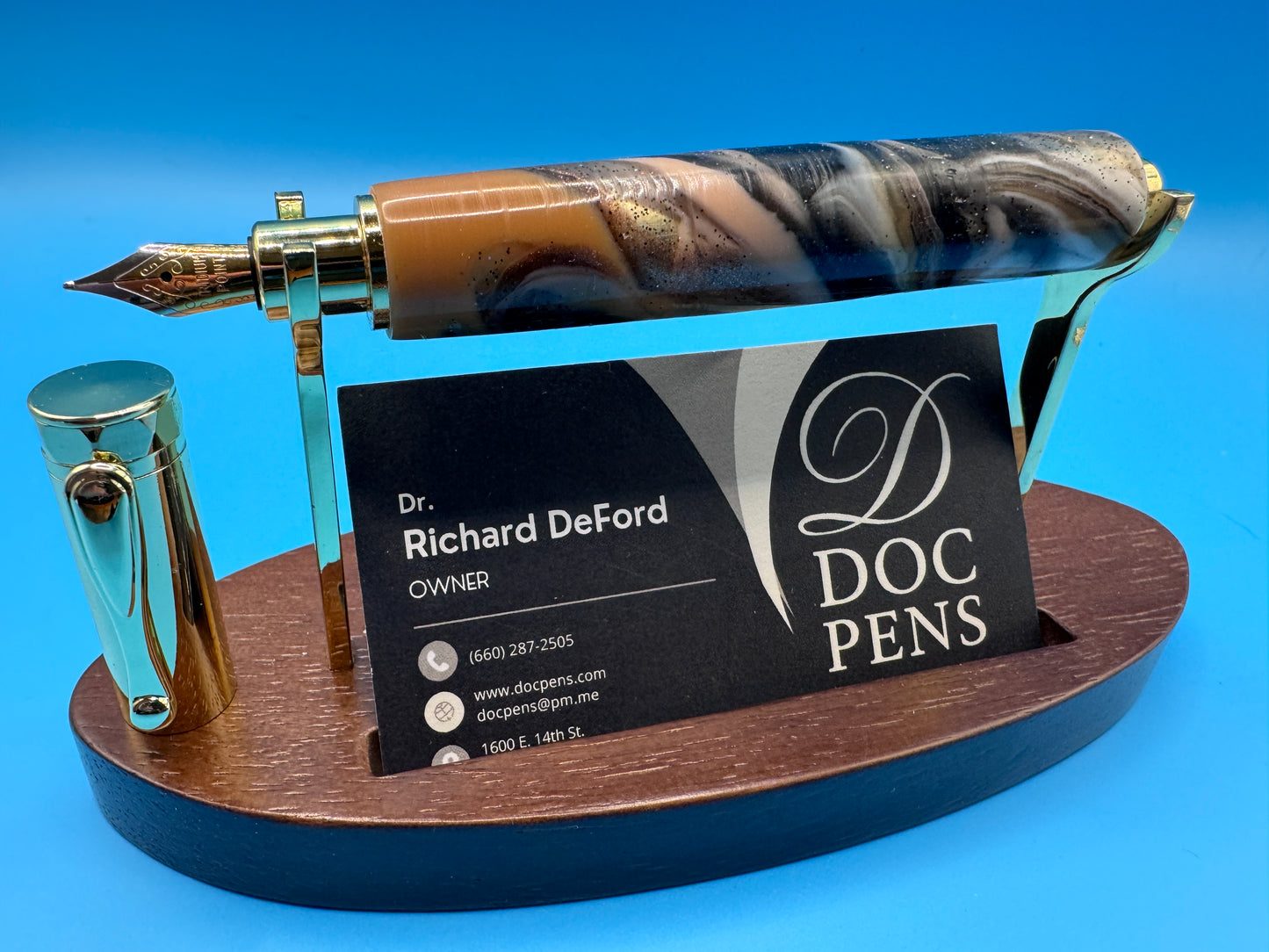 Hand-made Zen Pen from Doc Pens - Tan Marble
