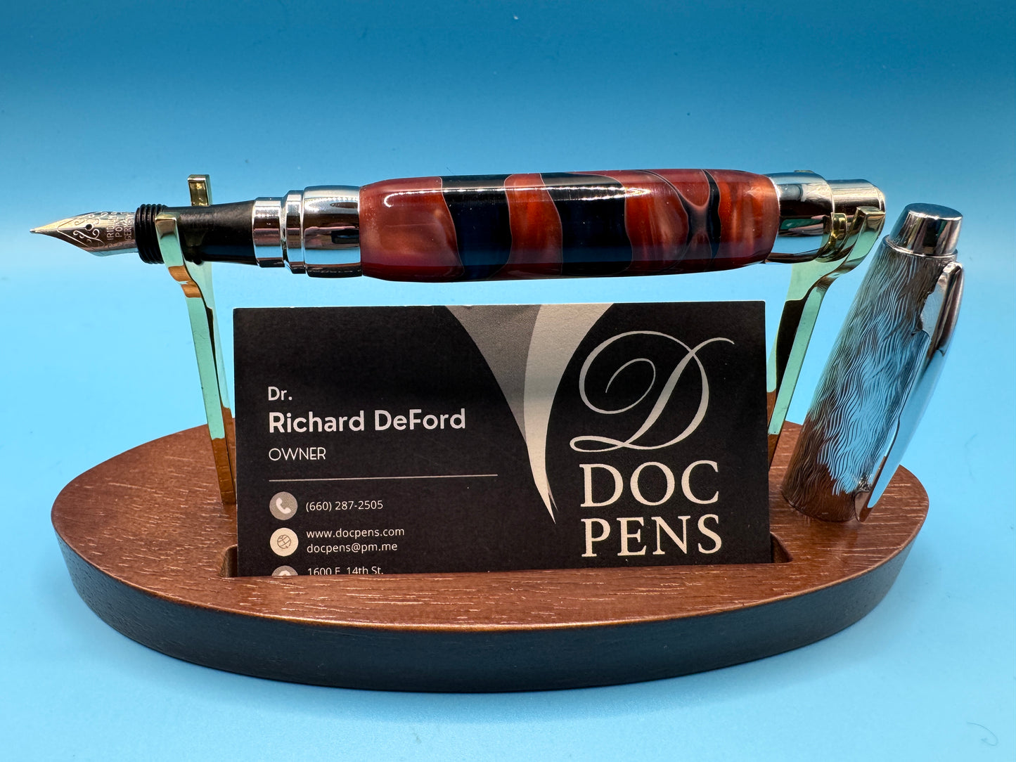 Hand-made Pressimo from Doc Pens - Brown/Black