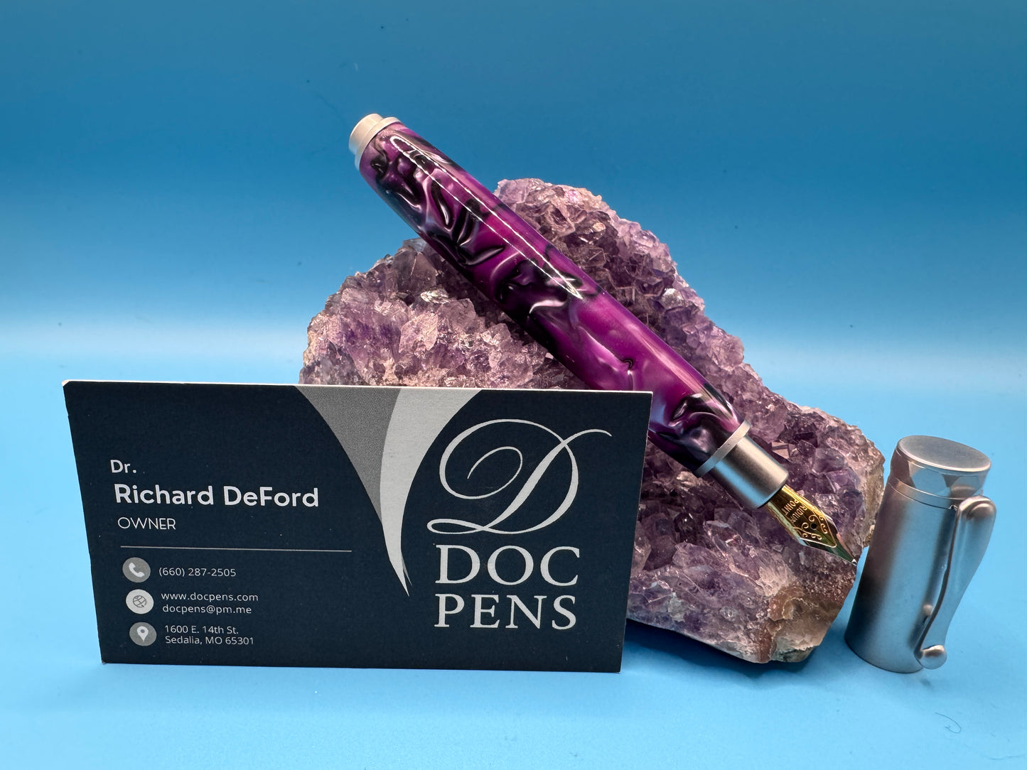 Hand-made Zen Pen from Doc Pens - Electric Purple