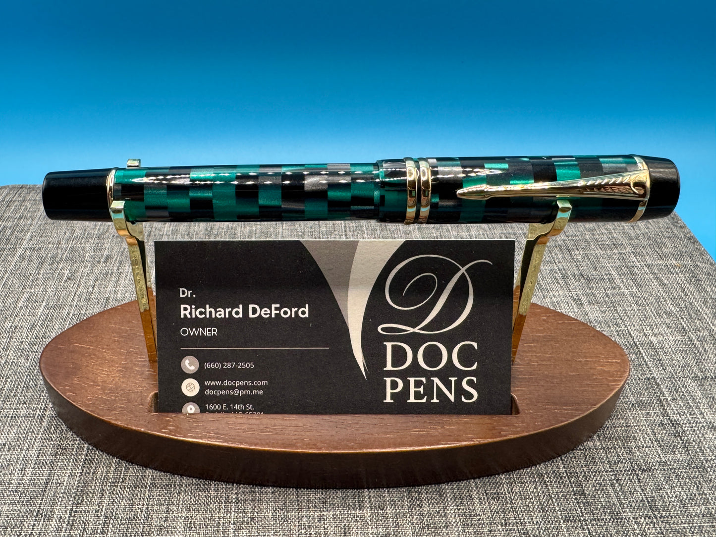MAJOHN M600 Checkerboard Grid Resin Fountain Pen BOCK Fine Nib