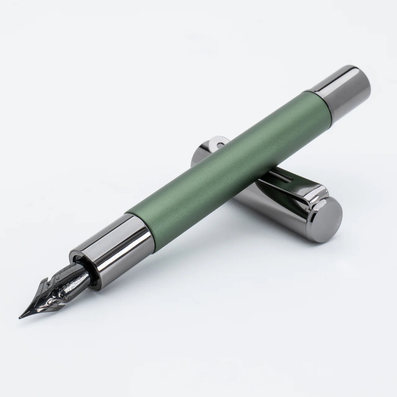Monteverde USA® Ritma Fountain Pen Anodized Green w/ JoWo Medium Nib