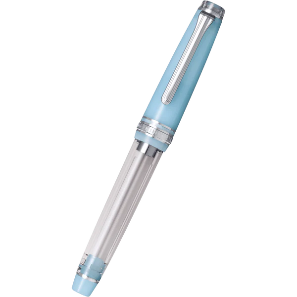Sailor Pro Gear Slim Fountain Pen in Manyo #2 Series Moss Silver Trim (Special Edition) - 14K Gold