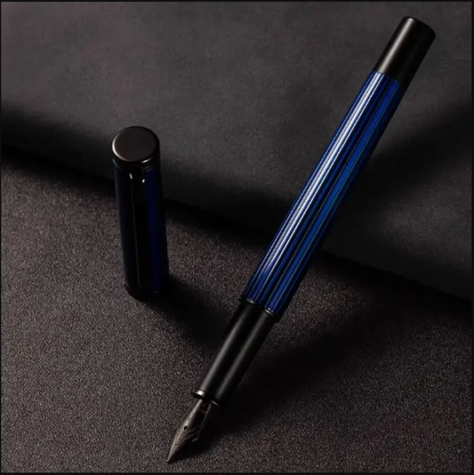 Jinhao 88 Premium Blue Metal Brass Fountain Pen Fine Nib (.5mm)