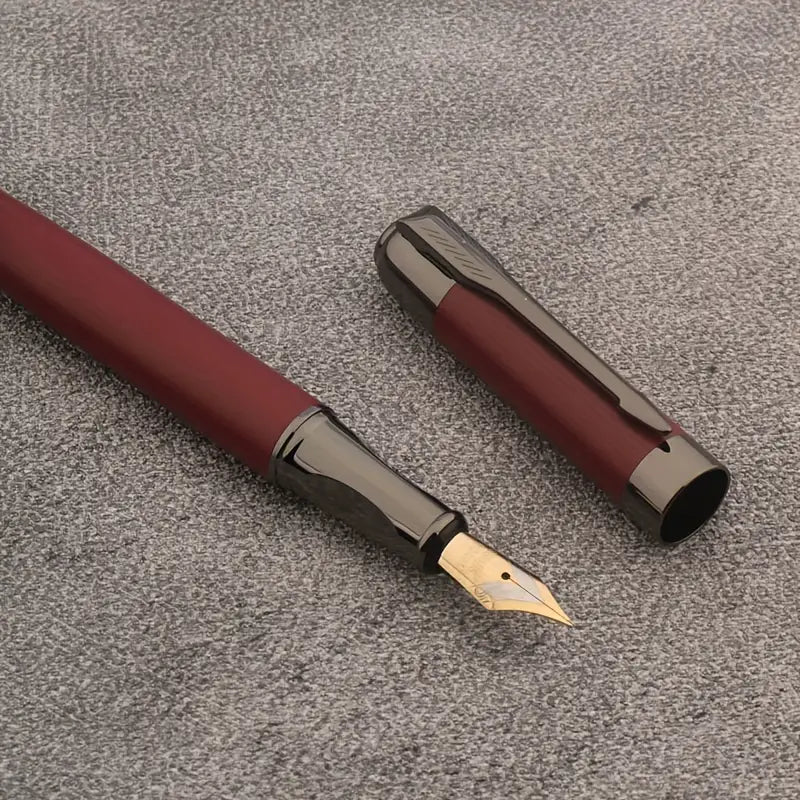 Red, Metal Fountain Pen with M nib