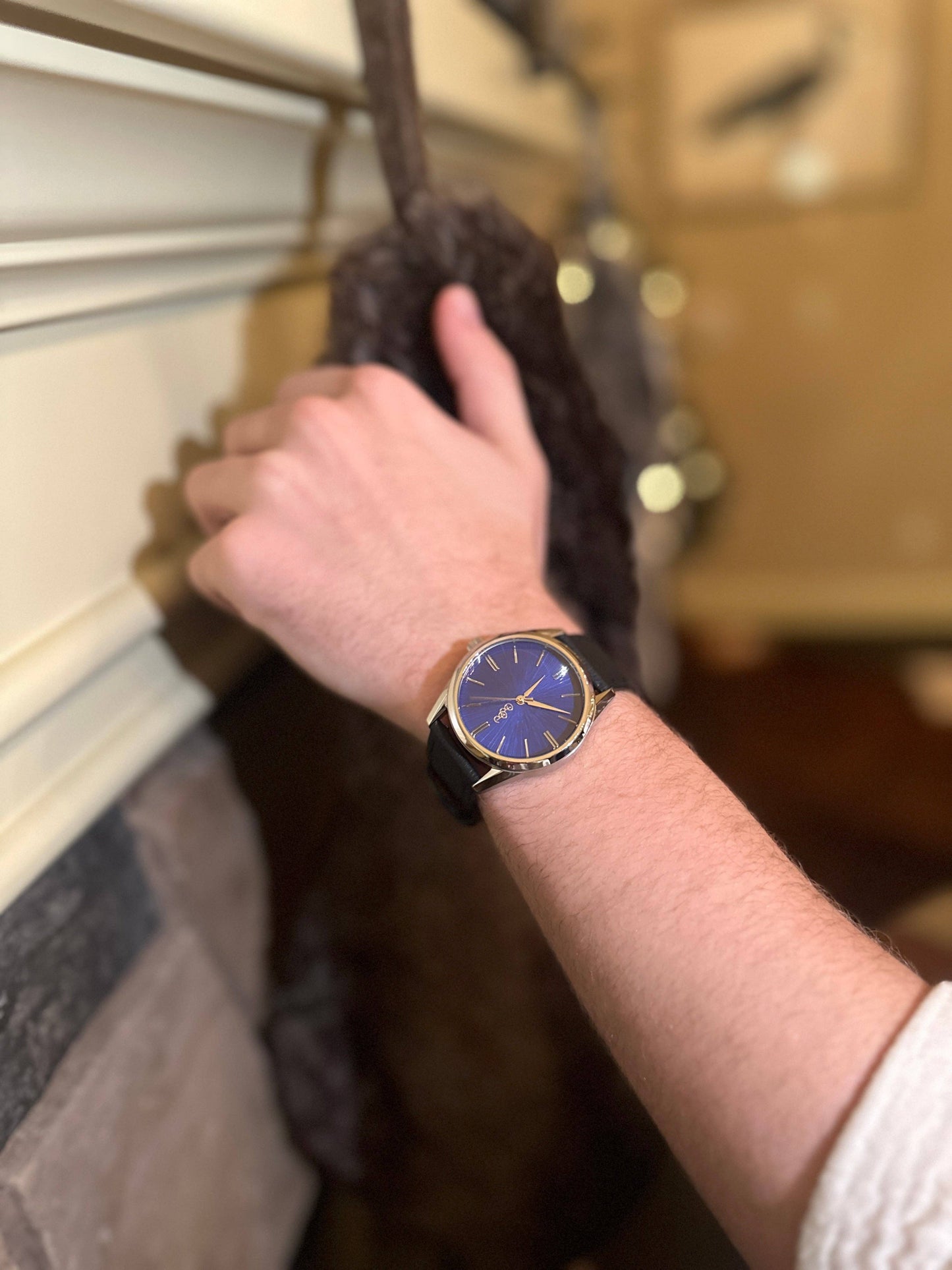 Blue Sunburst Watch  from the Beyond Boring Watch Company