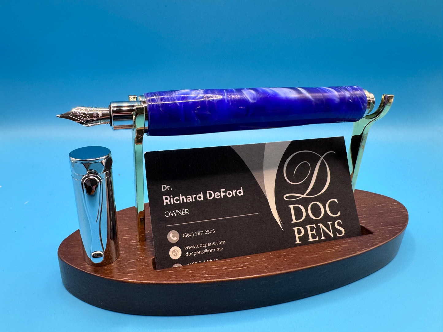 Hand-made Zen Pen from Doc Pens - Deep Blue Sea