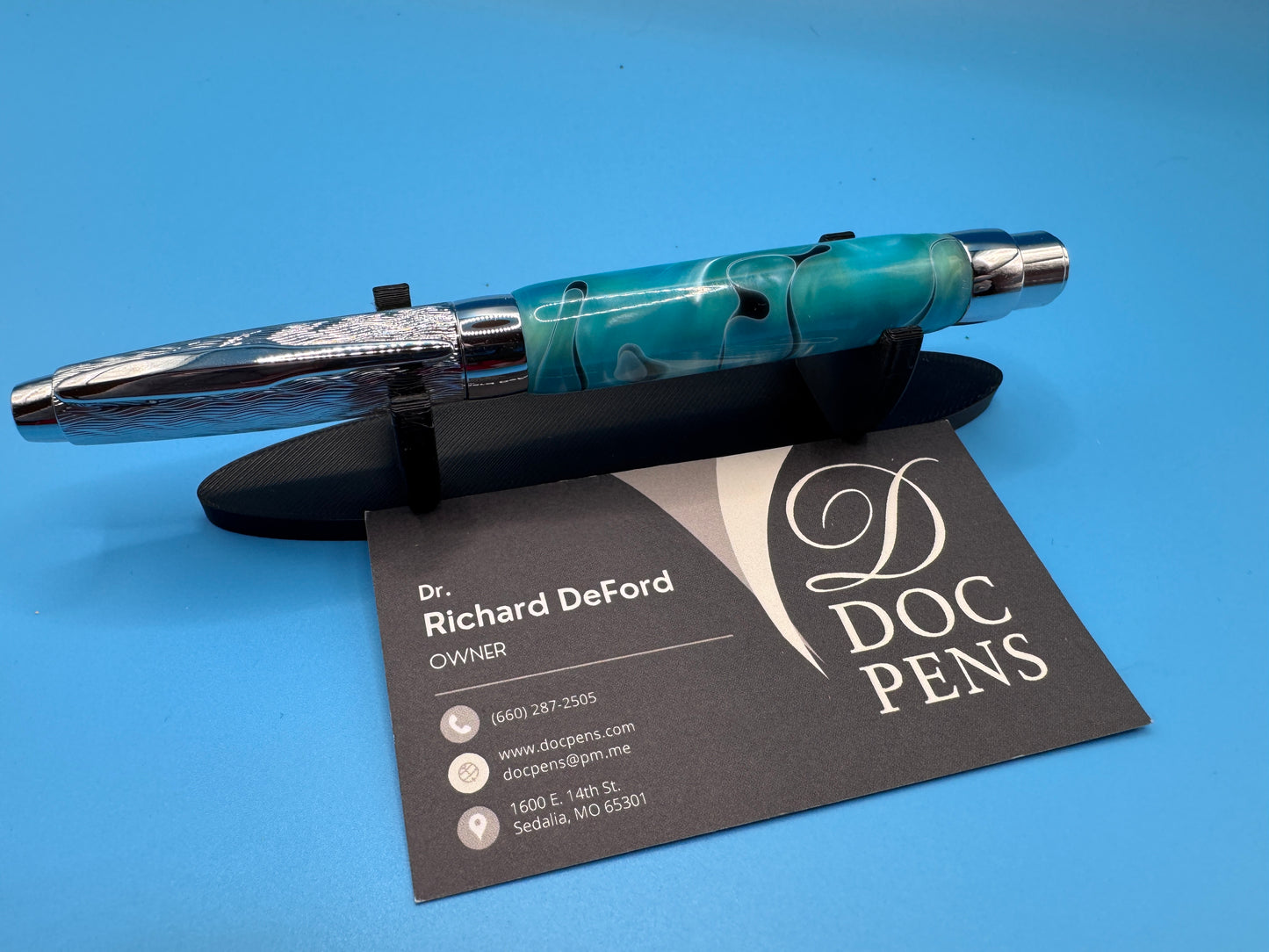 Hand-made Pressimo from Doc Pens - Caribbean Blue