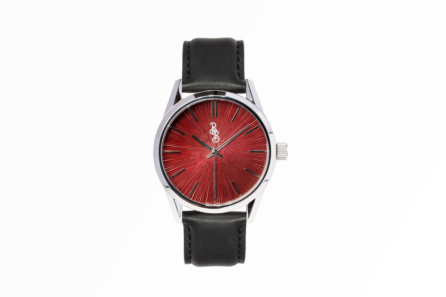 Burgundy Sunburst Watch  from the Beyond Boring Watch Company
