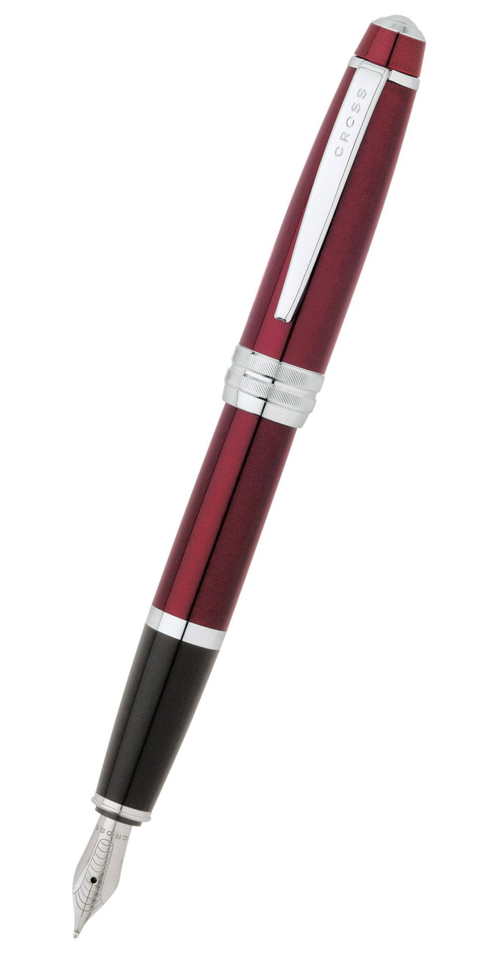 Bailey™ by AT Cross Red Lacquer Stainless Steel Medium Nib Fountain Pen