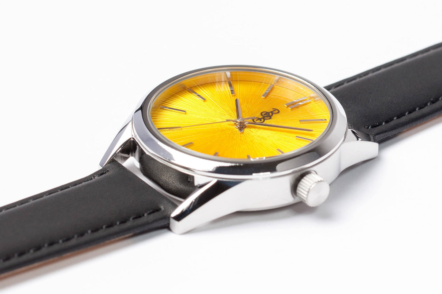 Yellow Sunburst Watch  from the Beyond Boring Watch Company