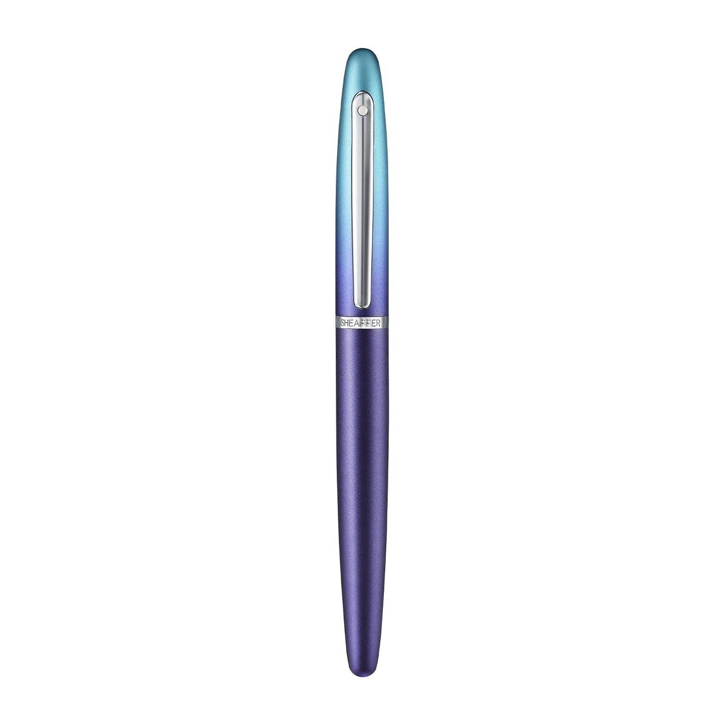 Sheaffer VFM 9430 Expressions Blue and Purple Pearlised Gradient Fountain Pen with Chrome-Plated Trims