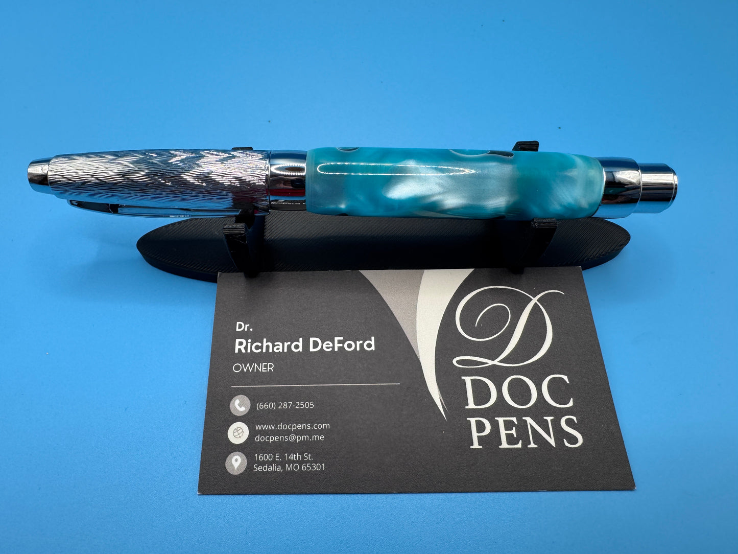 Hand-made Pressimo from Doc Pens - Caribbean Blue