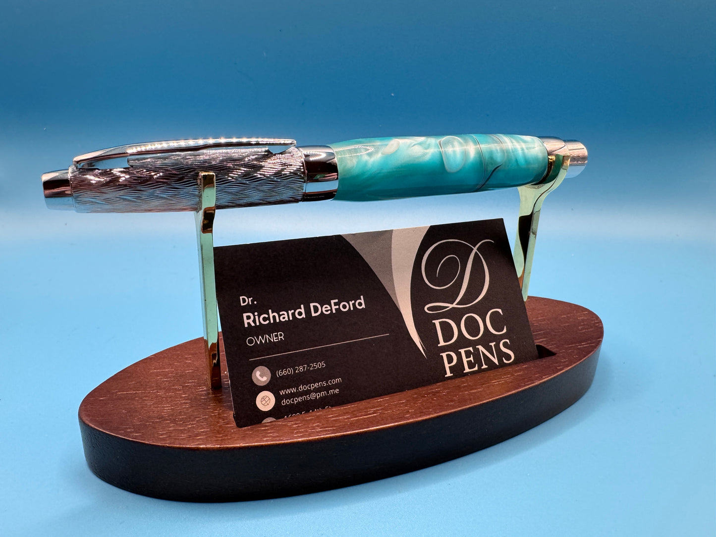 Hand-made Pressimo from Doc Pens - Caribbean Blue