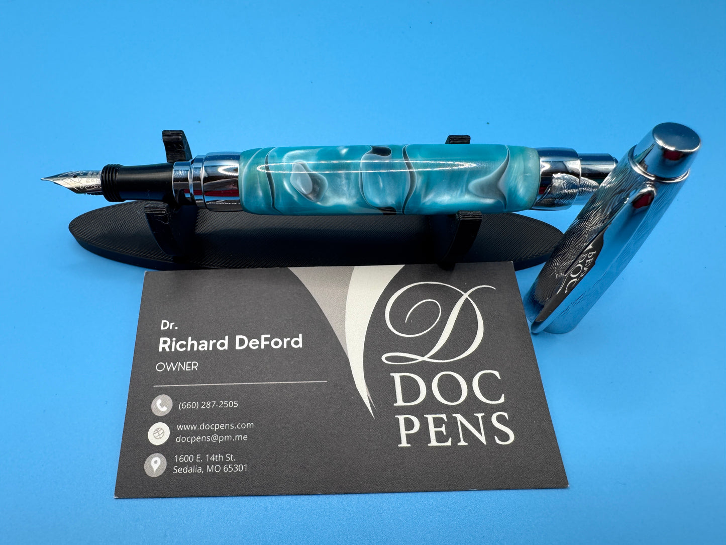 Hand-made Pressimo from Doc Pens - Caribbean Blue