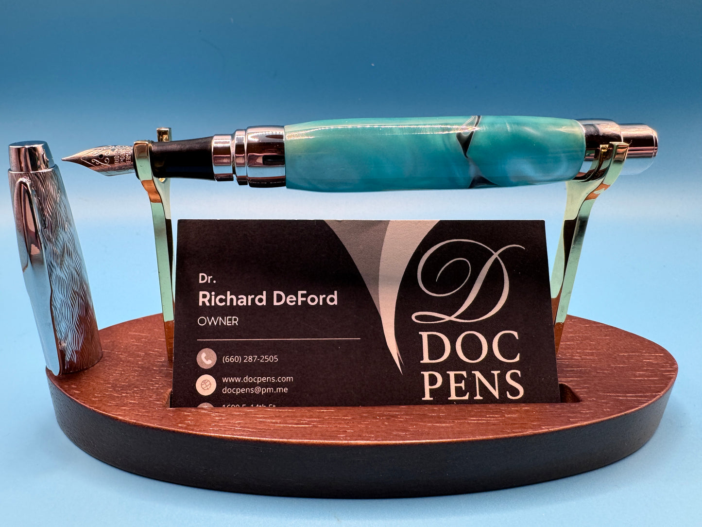 Hand-made Pressimo from Doc Pens - Caribbean Blue