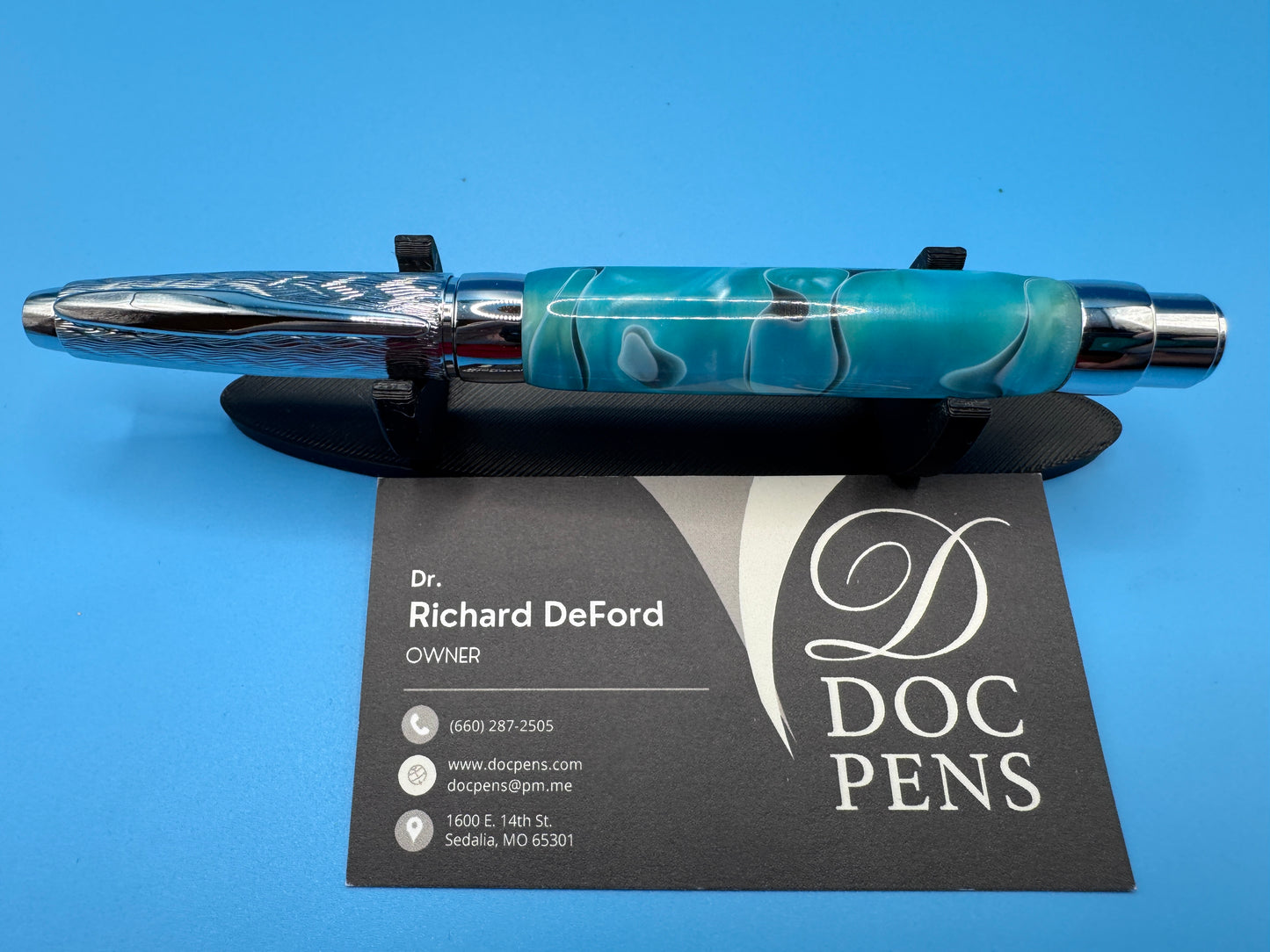 Hand-made Pressimo from Doc Pens - Caribbean Blue