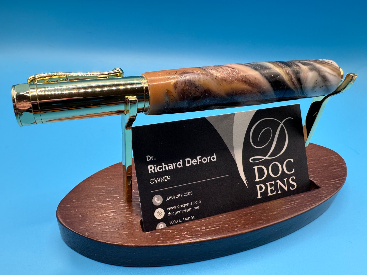 Hand-made Zen Pen from Doc Pens - Tan Marble