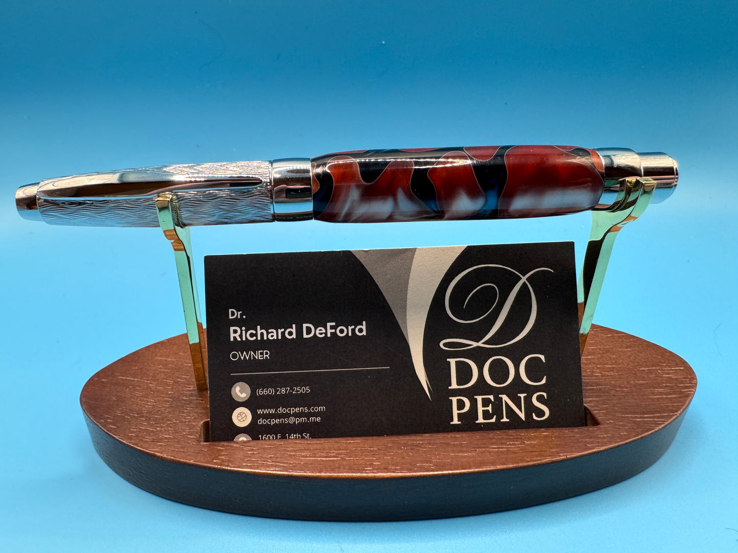 Hand-made Pressimo from Doc Pens - Brown/Black