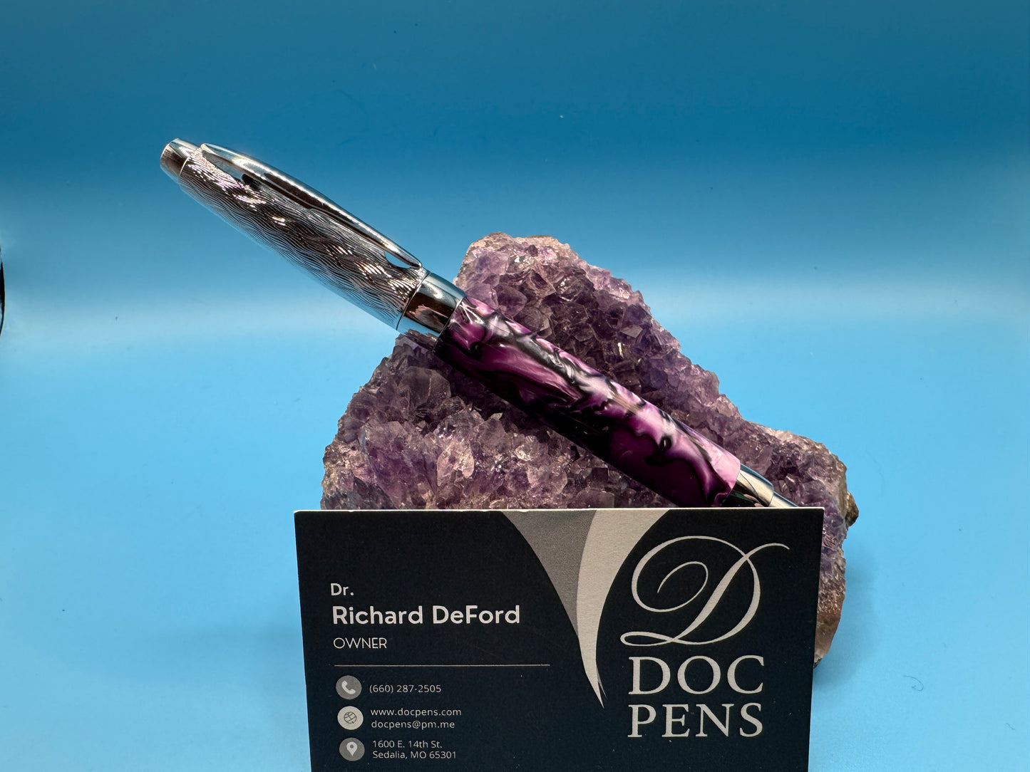 Hand-made Pressimo from Doc Pens - Electric Purple