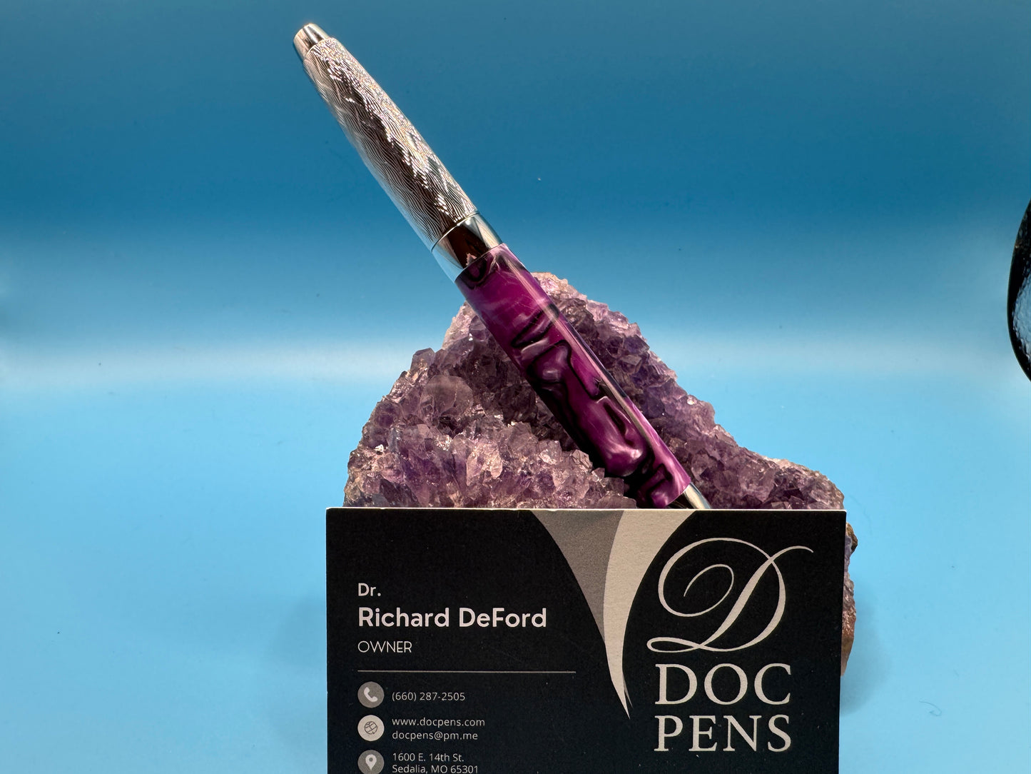 Hand-made Pressimo from Doc Pens - Electric Purple