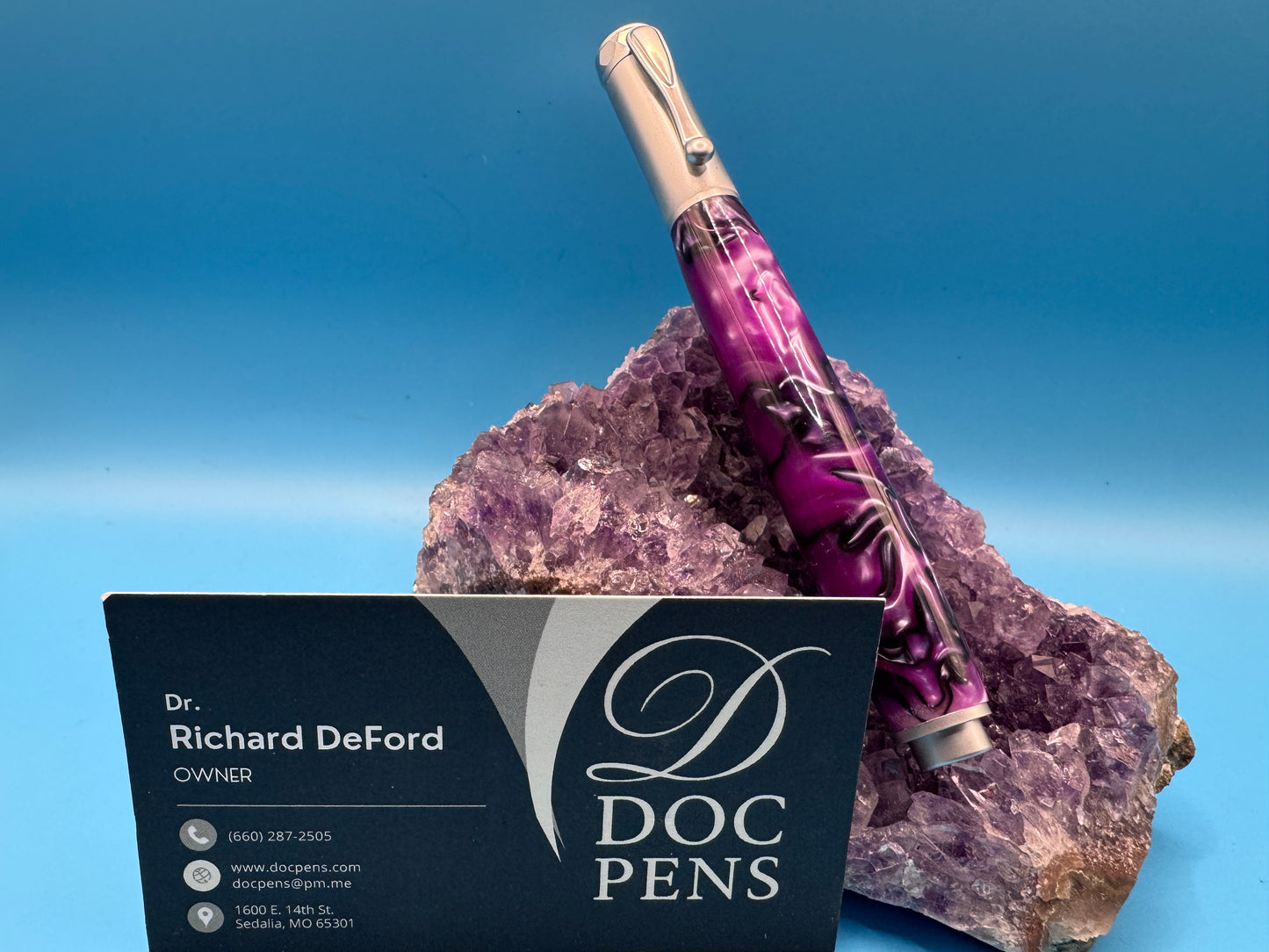Hand-made Zen Pen from Doc Pens - Electric Purple