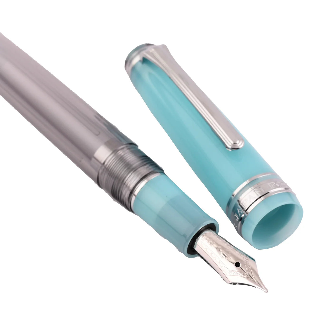 Sailor Pro Gear Slim Fountain Pen in Manyo #2 Series Moss Silver Trim (Special Edition) - 14K Gold