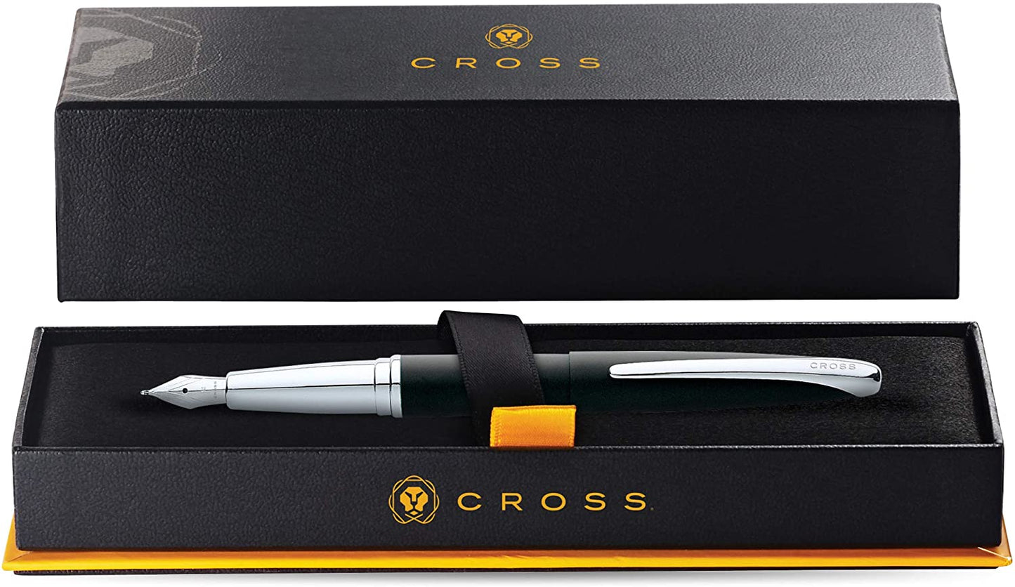 ATX® Basalt Black Stainless Steel Extra Fine Nib Fountain Pen