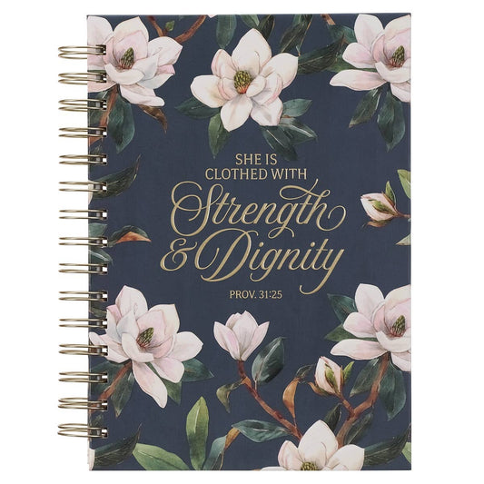 Journal Wirebound Teal Strength & Dignity Prov. 31:25