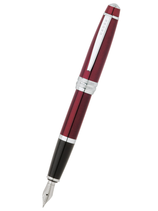 Bailey™ by AT Cross Red Lacquer Stainless Steel Medium Nib Fountain Pen
