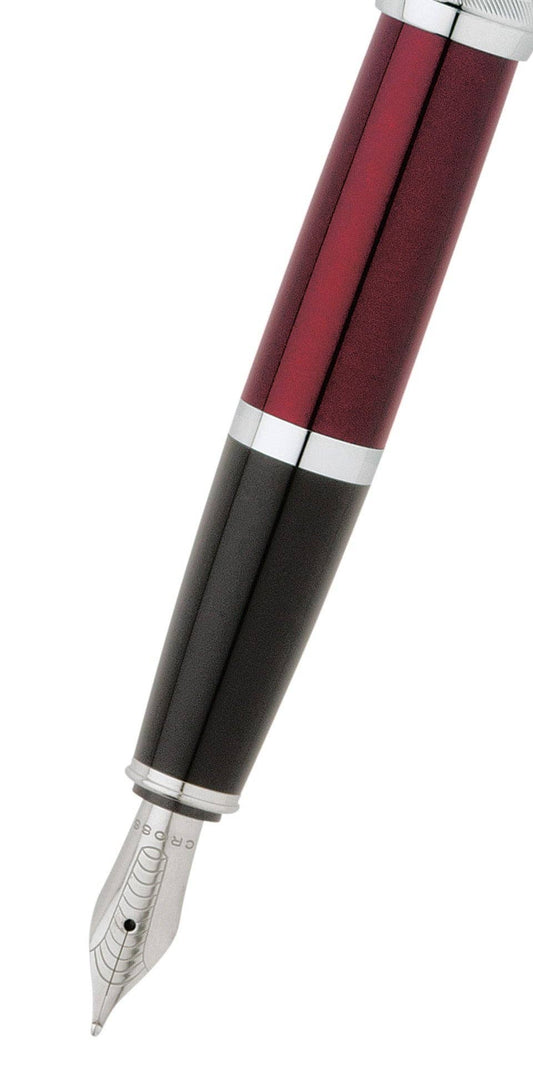 Bailey™ by AT Cross Red Lacquer Stainless Steel Medium Nib Fountain Pen