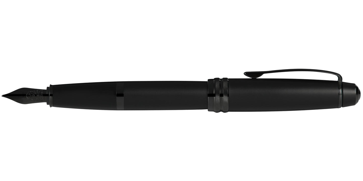 Bailey™ Matte Black Lacquer Stainless Steel Fine Nib Fountain Pen