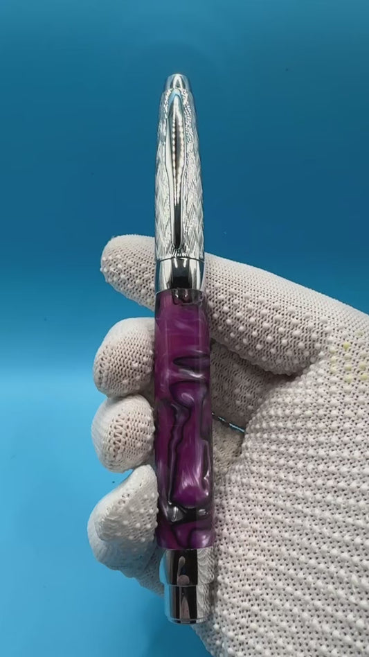 Hand-made Pressimo from Doc Pens - Electric Purple