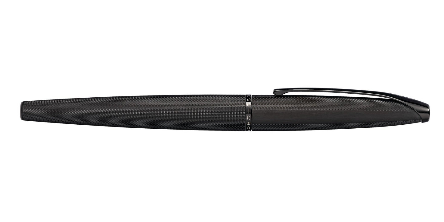 ATX® Brushed Black Stainless Steel Medium Nib Fountain Pen