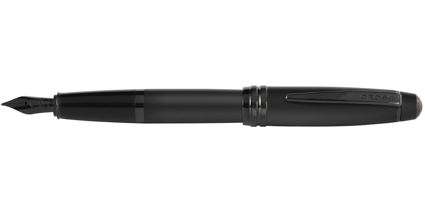 Bailey™ Matte Black Lacquer Stainless Steel Fine Nib Fountain Pen